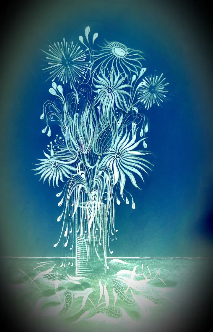 Flowers — calligraphic work by Giorgi Sisauri (2 of 82)