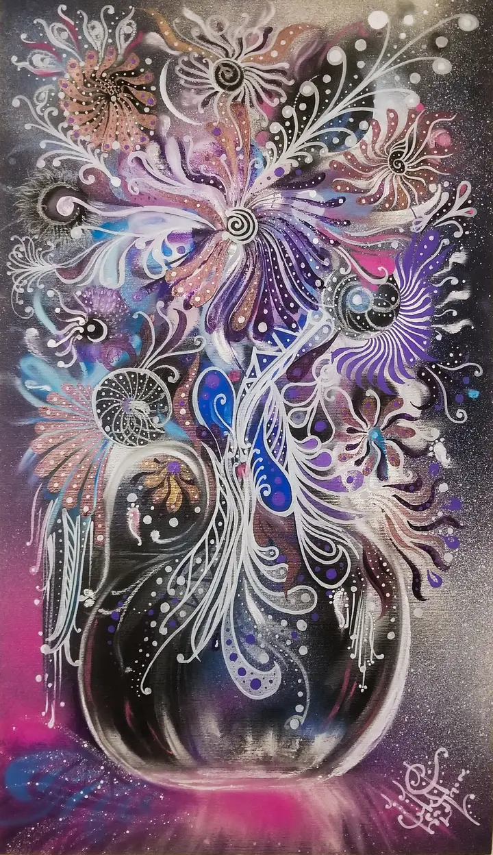 Flowers — calligraphic work by Giorgi Sisauri (21 of 82)