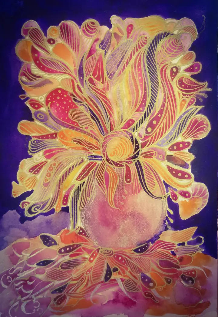 Flowers — calligraphic work by Giorgi Sisauri (57 of 82)