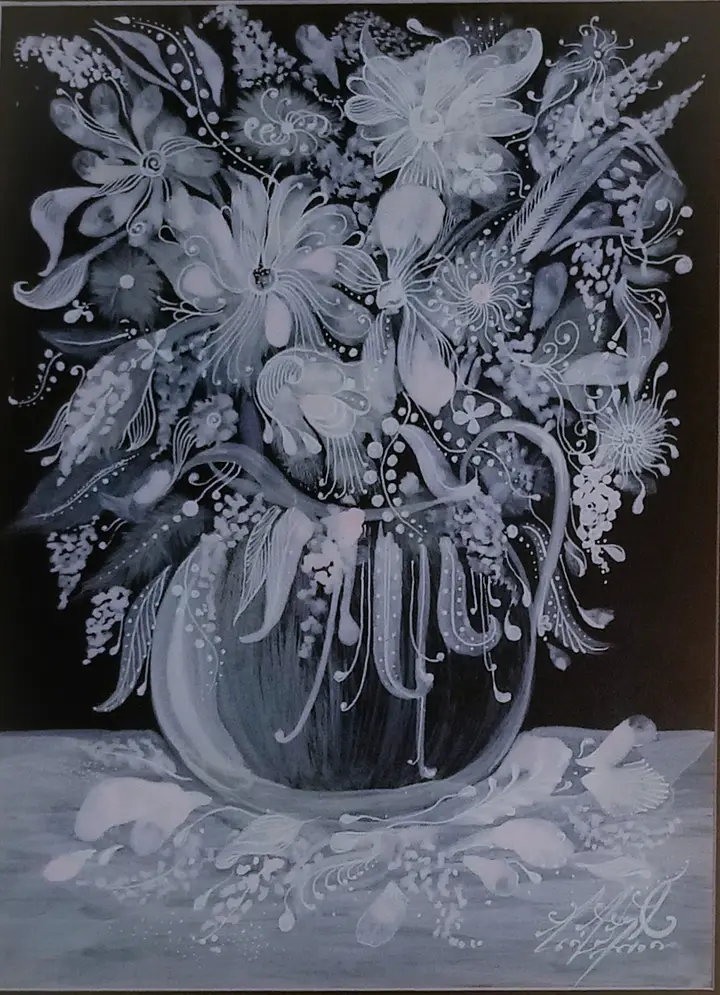 Flowers — calligraphic work by Giorgi Sisauri (59 of 82)