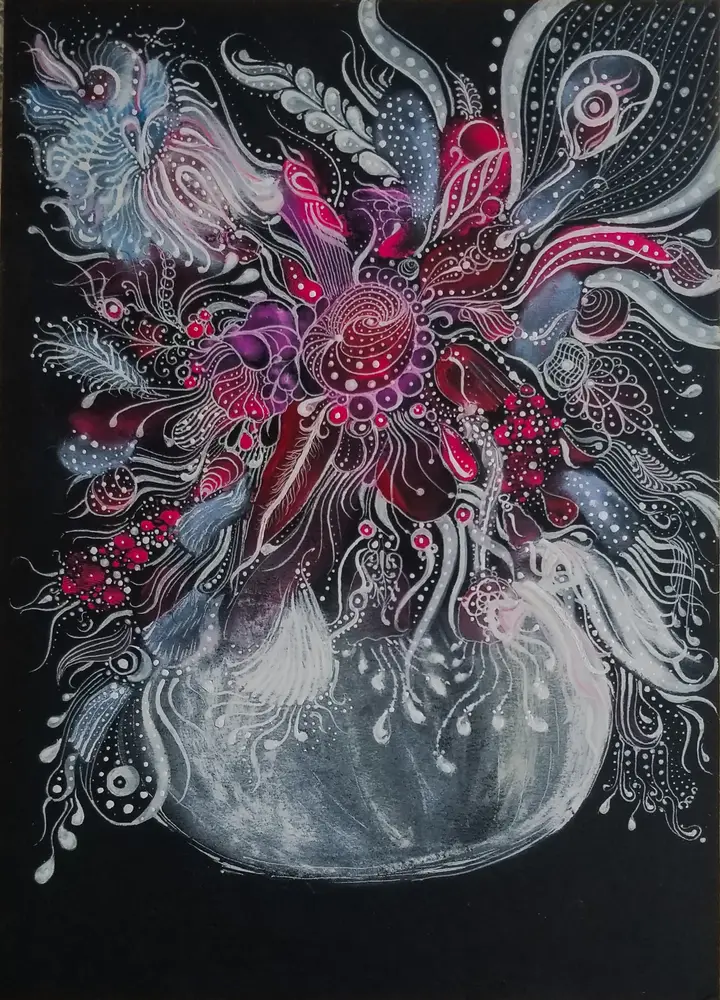 Flowers — calligraphic work by Giorgi Sisauri (61 of 82)