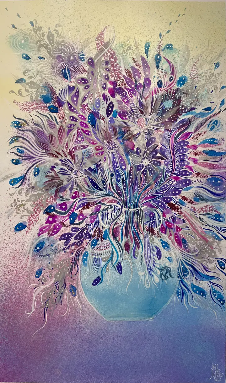 Flowers — calligraphic work by Giorgi Sisauri (76 of 82)