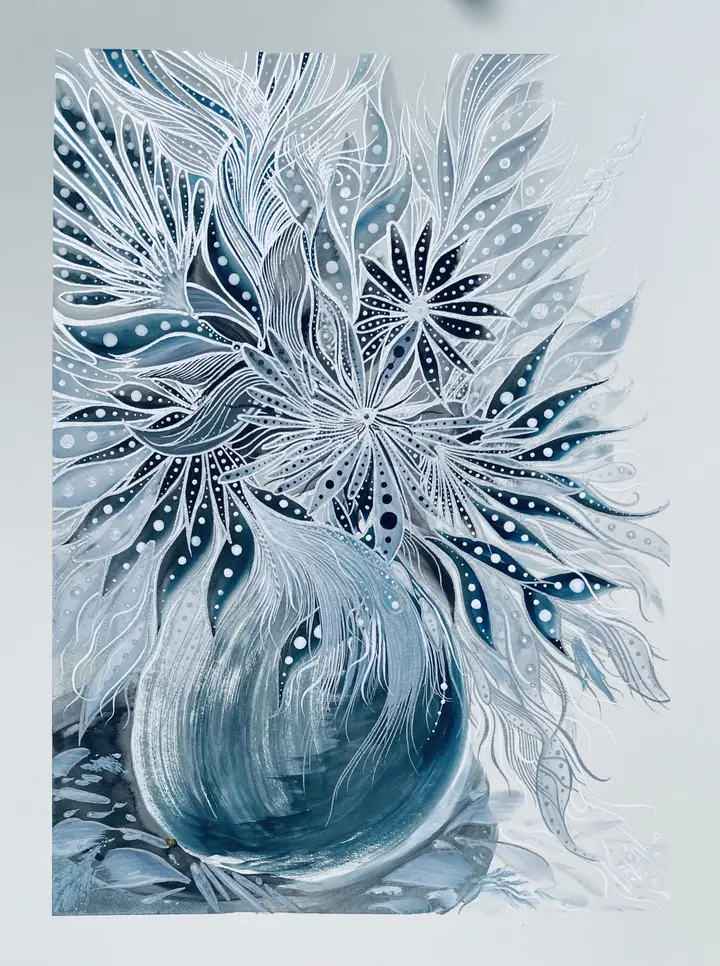 Flowers — calligraphic work by Giorgi Sisauri (78 of 82)