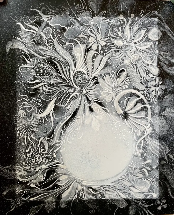 Flowers — calligraphic work by Giorgi Sisauri (79 of 82)
