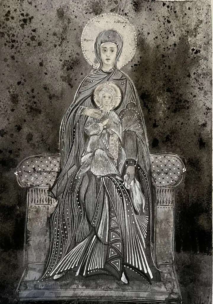 Religious Art — calligraphic work by Giorgi Sisauri (1 of 44)