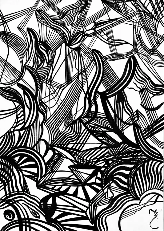 Abstractions — calligraphic work by Giorgi Sisauri (1 of 98)