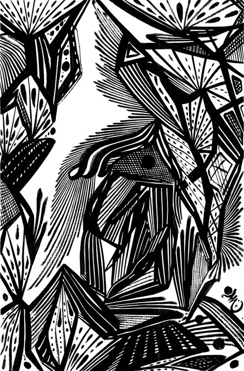 Abstractions — calligraphic work by Giorgi Sisauri (2 of 98)