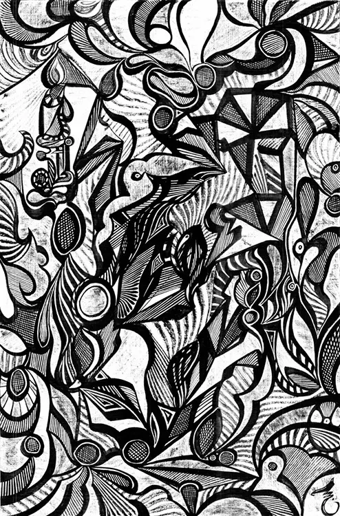 Abstractions — calligraphic work by Giorgi Sisauri (7 of 98)