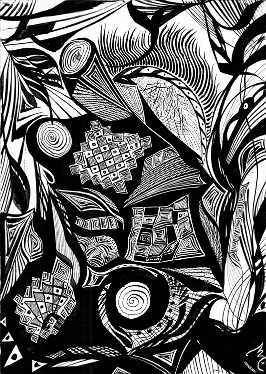 Abstractions — calligraphic work by Giorgi Sisauri (42 of 98)