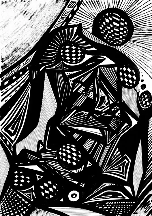 Abstractions — calligraphic work by Giorgi Sisauri (50 of 98)