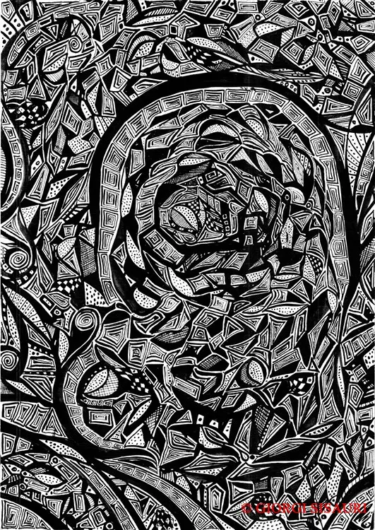 Abstractions — calligraphic work by Giorgi Sisauri (58 of 98)