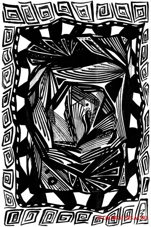 Abstractions — calligraphic work by Giorgi Sisauri (59 of 98)