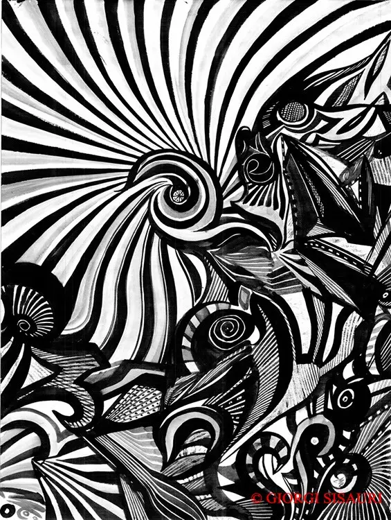 Abstractions — calligraphic work by Giorgi Sisauri (63 of 98)