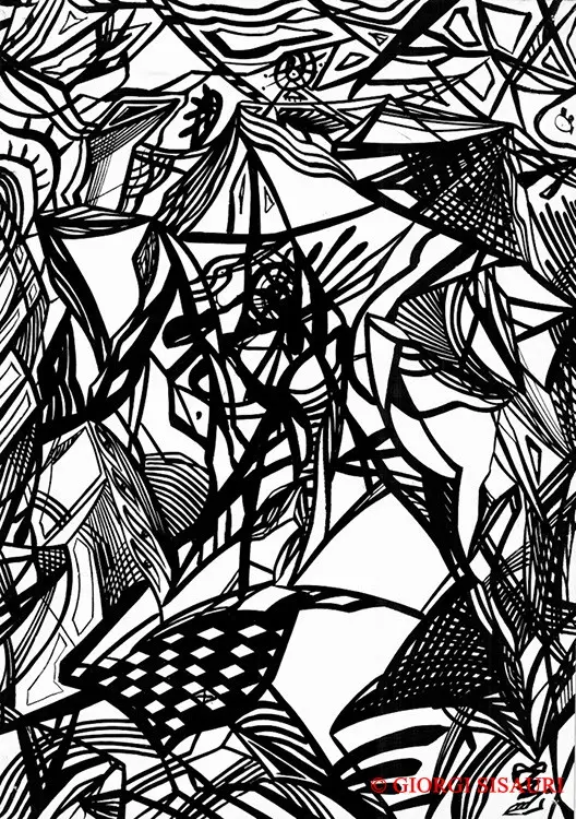 Abstractions — calligraphic work by Giorgi Sisauri (76 of 98)