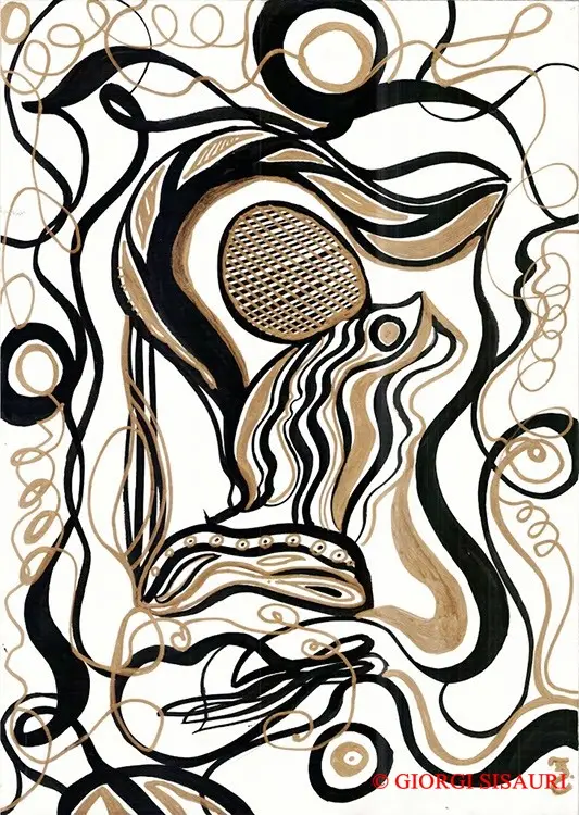 Abstractions — calligraphic work by Giorgi Sisauri (85 of 98)